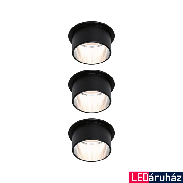 Paulmann 93383 LED Recessed Gil Coin beépíthető lámpa, 68 mmx68 mm, kerek, szálcsiszolt acél, 2700K melegfehér, beépített LED, 1410lm, IP44