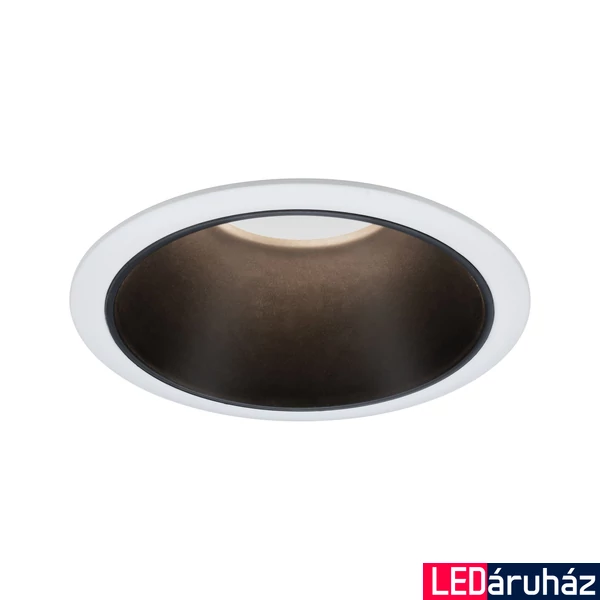 Paulmann 93401 Cole beépíthető lámpa, 88 mmx88 mm, kerek, fix, 3-step-dimming, fekete, 2700K melegfehér, Coin foglalat, 460 lm, IP44
