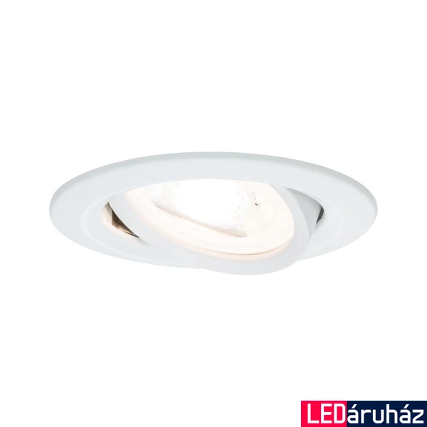 Paulmann 93430 Nova beépíthető lámpa, kerek, billenthető, fehér, 2700K melegfehér, GU10 foglalat, 460 lm, IP23