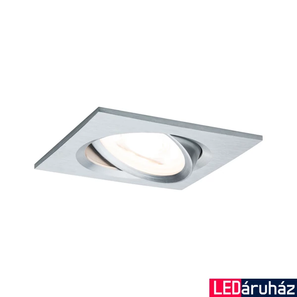 Paulmann 93437 Nova beépíthető lámpa, négyzet, billenthető, fehér, 2700K melegfehér, GU10 foglalat, 460 lm, IP23