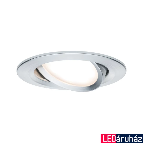 Paulmann 93486 Nova beépíthető lámpa, kerek, billenthető, 3-step-dimming, alumínium, 2700K melegfehér, Coin foglalat, 460 lm, IP23
