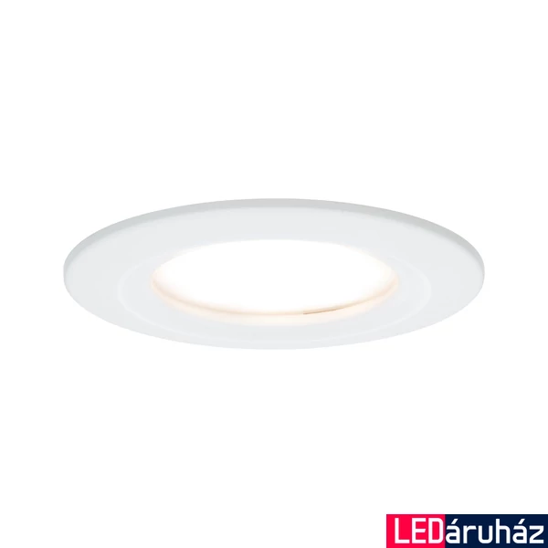 Paulmann 93495 Nova fürdőszobai beépíthető lámpa, kerek, fix, 3-step-dimming, fehér, 2700K melegfehér, Coin foglalat, 460 lm, IP44