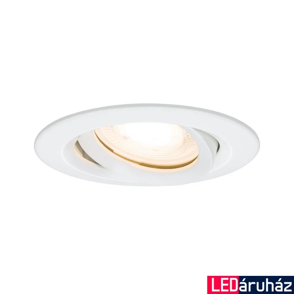 Paulmann 93661 Nova fürdőszobai beépíthető lámpa, 93 mmx93 mm, kerek, spotkeret, billenthető, fehér, GU5,3 / GU10 foglalat, IP65