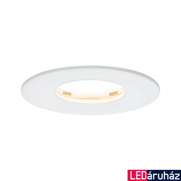 Paulmann 93881 fürdőszobai beépíthető lámpa, kerek, fix, fényerőszabályozható, fehér, 2700K melegfehér, Coin foglalat, 425 lm, IP65
