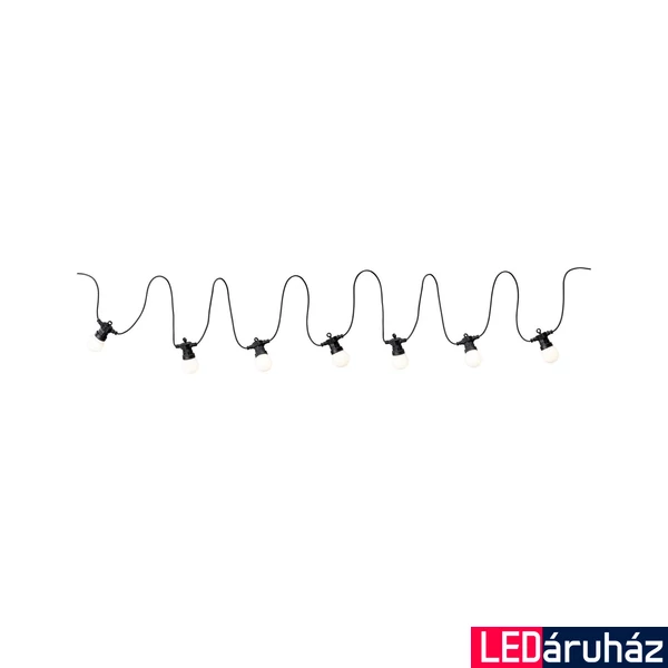 Paulmann 94165 Plug&Shine Lightchain LED kerti fényfüzér, 3000K melegfehér, 24V, 1,5W, 7 lm, fehér, IP44