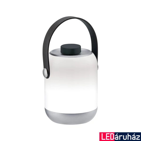 Paulmann 94210 Mobile Accu kültéri asztali lámpa, USB csatlakozón keresztül tölthető, szürke, 3000K melegfehér, beépített LED, 172 lm, IP44