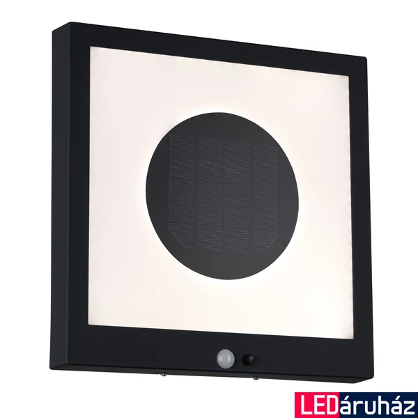 Paulmann 94263 Taija kültéri fali lámpa, szolár, mozgásérzékelővel, antracit, 3000K melegfehér, beépített LED, 120 lm, IP44
