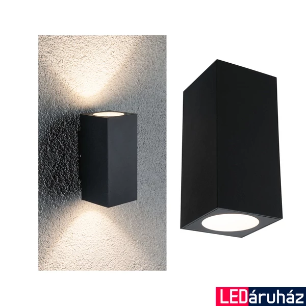 Paulmann 94328 Flame kültéri fali lámpa, lefelé és felfelé világít, antracit, 3000K melegfehér, beépített LED, 390 lm, IP44