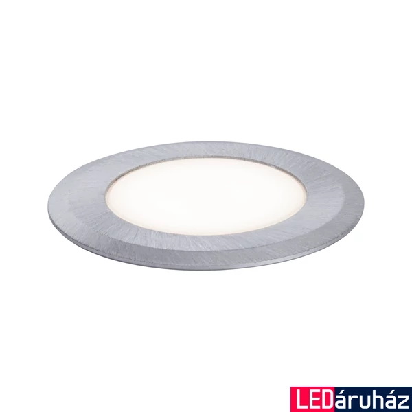Paulmann 94365 Floor kültéri beépíthető lámpa, kerek, felületbe süllyeszthető, rozsdamentes acél (inox), 3000K melegfehér, beépített LED, 210 lm, IP65