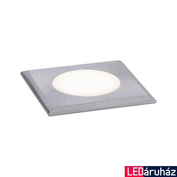 Paulmann 94366 Floor kültéri beépíthető lámpa, négyzet, felületbe süllyeszthető, rozsdamentes acél (inox), 3000K melegfehér, beépített LED, 210 lm, IP65