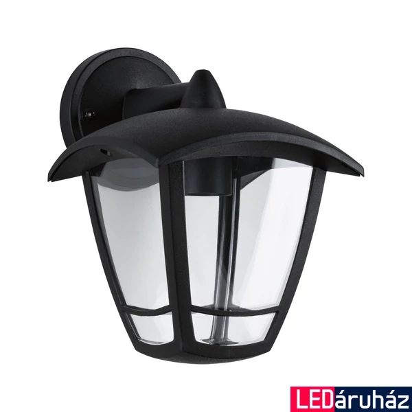 Paulmann 94392 Classic Curved kültéri fali lámpa, fekete, E27 foglalat, IP44