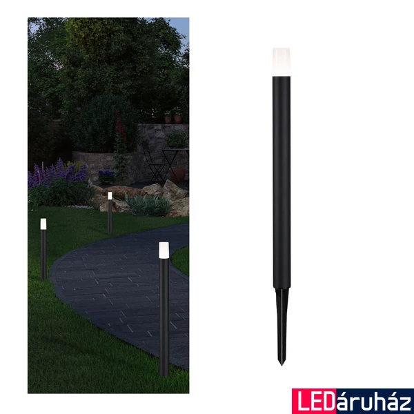 Paulmann 94537 Plug&Shine kültéri leszúrható lámpa, fekete, 3000K melegfehér, 150 lm, IP65