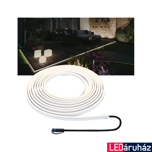 Paulmann 94681 Plug&Shine kültéri kültéri szalag, fehér, 3000K melegfehér, 1.540 lm, IP68