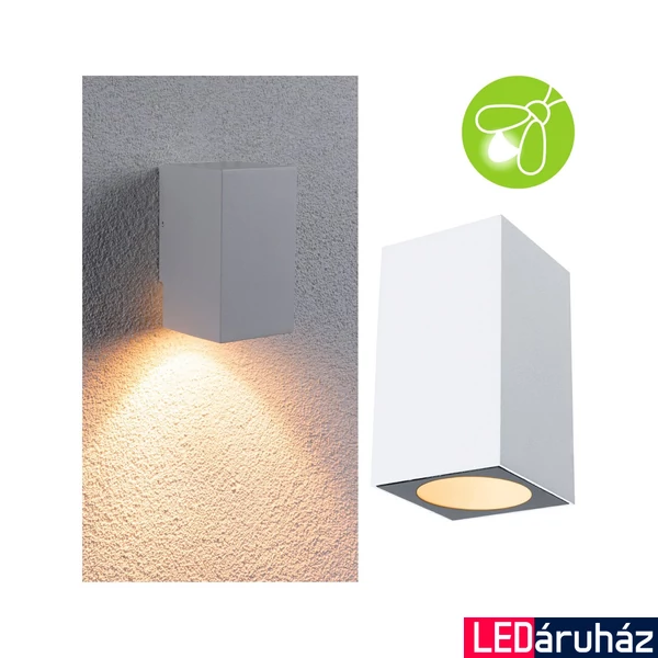 Paulmann 94711 Outdoor Flame kültéri fali lámpa, fehér, 2200K ultra-melegfehér, 265 lm, IP44