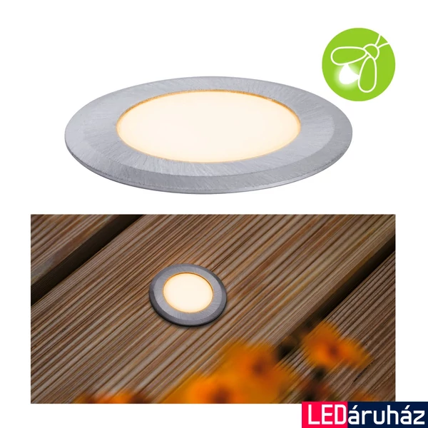 Paulmann 94726 Outdoor kültéri beépíthető lámpa, négyzet, alumínium, 2200K ultra-melegfehér, 60 lm, IP65