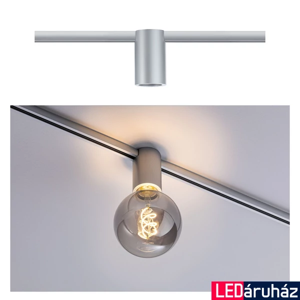 Paulmann 94973 URail sínes lámpa, E27 foglalattal, max 20W, 230V, matt króm, fényerőszabályozható