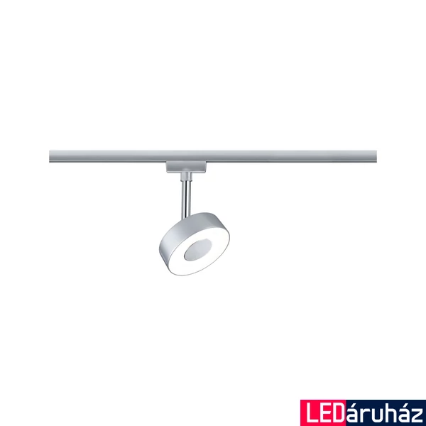 Paulmann 95271 URail Circle sínre szerelhető spotlámpa, beépített LED, 230V, 5W, 2700K melegfehér, 308 lm, matt króm, 90°