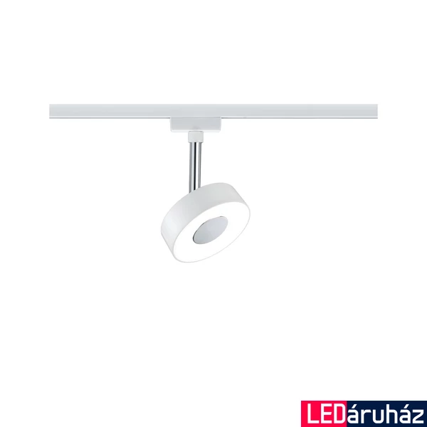 Paulmann 95272 URail Circle sínre szerelhető spotlámpa, beépített LED, 230V, 5W, 2700K melegfehér, 308 lm, fehér, 90°