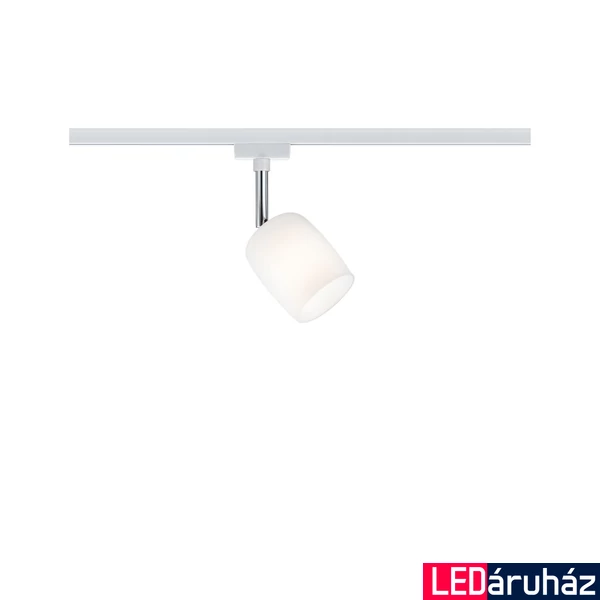 Paulmann 95342 URail Blossom sínre szerelhető spotlámpa, 230V, G9 foglalattal, max 10W, fehér/szatén
