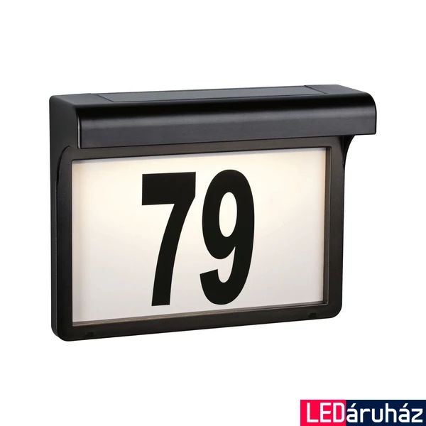 Paulmann 95388 Prem RL kültéri fali lámpa, fekete, 3000K melegfehér, beépített LED, 6 lm, IP44