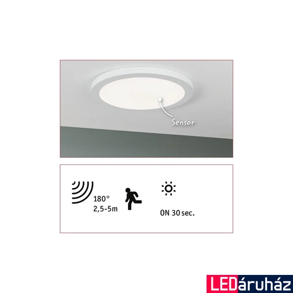 Paulmann 95390 LED Recessed panel mennyezeti lámpa, fehér, 4000K természetes fehér, beépített LED, 2460 lm, IP20