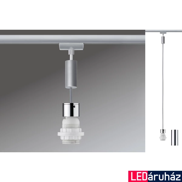 Paulmann 95436 URail 2Easy Basic függesztett E27 foglalat bura nélkül, króm