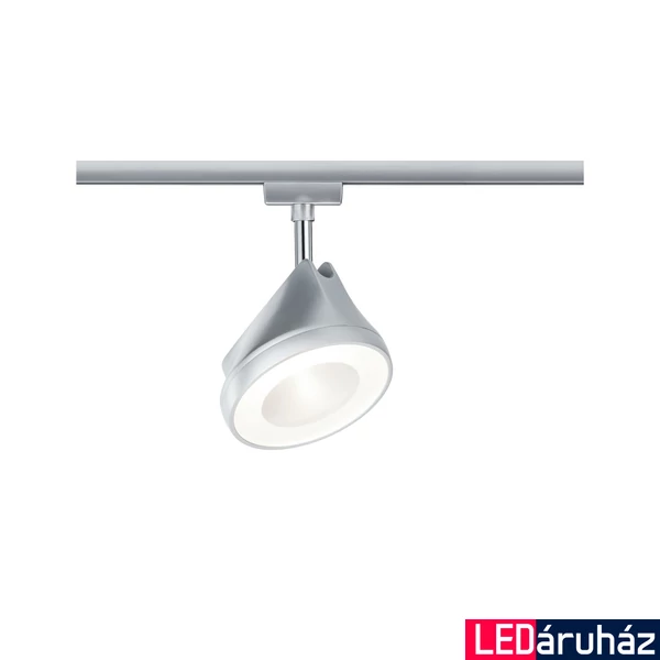 Paulmann 95446 URail Arena sínes LED spotlámpa, beépített LED, 15W, 1180 lm, 2700K melegfehér, matt króm/króm, fényerőszabályozható
