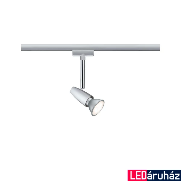 Paulmann 95461 URail Barelli sínre szerelhető spotlámpa, 230V, GU10 foglalattal, max 10W, matt króm