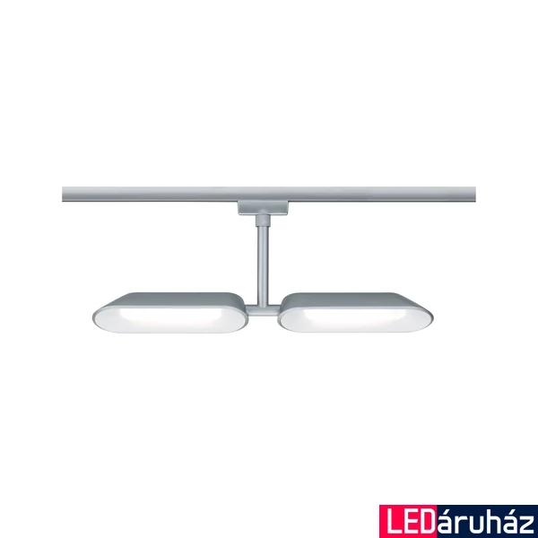 Paulmann 95469 URail Dipper sínre szerelhető LED lámpa, beépített LED, 230V, 16W, 2700K melegfehér, 512 lm, matt króm/fehér, 83°