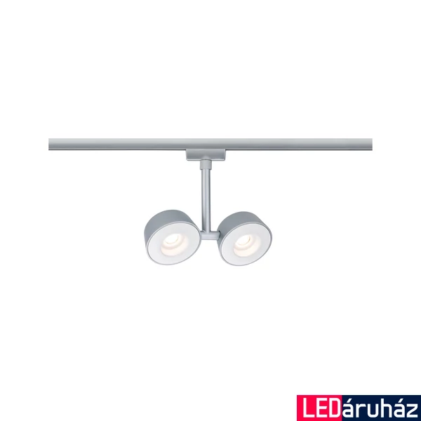 Paulmann 95471 URail Double Pellet mennyezeti lámpa, 230V, 8W, 2700K melegfehér, 240 lm, króm, 40°