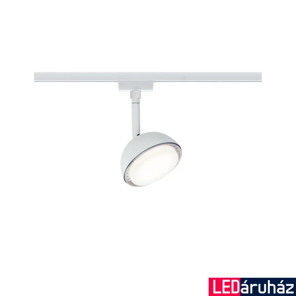 Paulmann 95509 URail Hemi sínre szerelhető LED spotlámpa, beépített LED, 5W, 530 lm, 3000K melegfehér, fehér