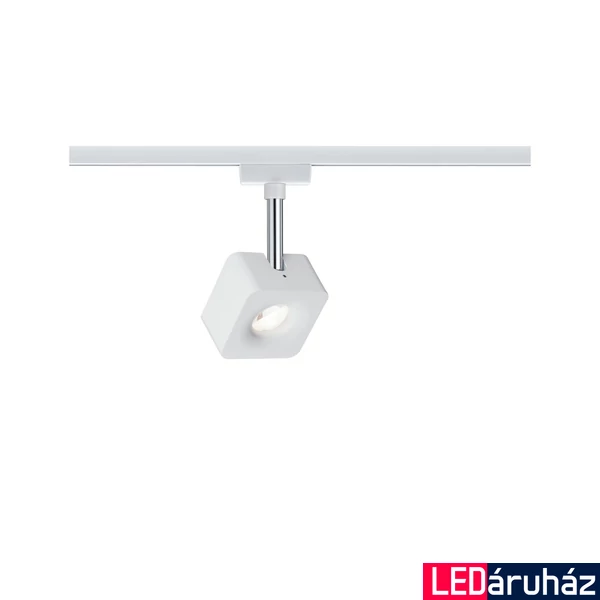 Paulmann 95511 URail Cube sínes LED spotlámpa, beépített LED , 8W, 520 lm, 2700K melegfehér, fehér, fényerőszabályozható 