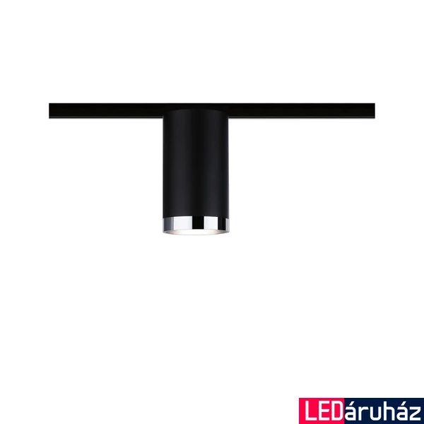 Paulmann 96918 URail Tube sínre szerelhető spotlámpa, GU10 foglalattal, max 10W, matt fekete, fényerőszabályozható