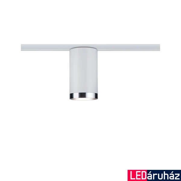 Paulmann 96963 URail Tube sínes spotlámpa, GU10 foglalattal, max 1x10W, matt fehér/króm