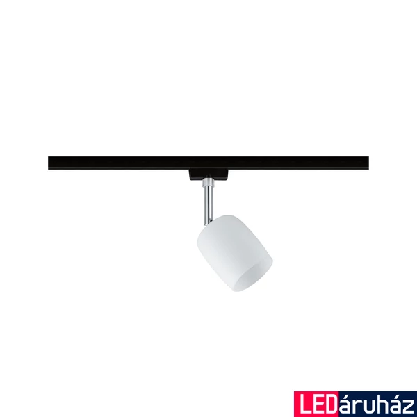 Paulmann 96966 URail Blossom sínre szerelhető lámpatest, G9 foglalattal, max 10W, matt fekete/szatén üveg