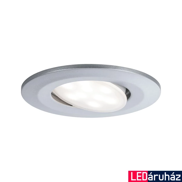 Paulmann 99928 Calla fürdőszobai beépíthető lámpa, kerek, billenthető, króm, 4000K természetes fehér, beépített LED, 680 lm, IP65