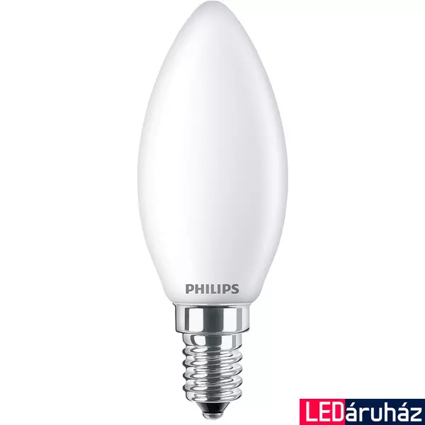 PHILIPS E14 gyertya B35 LED fényforrás, 2200K-2700K szabályozható, 3,4 W, 8719514324299