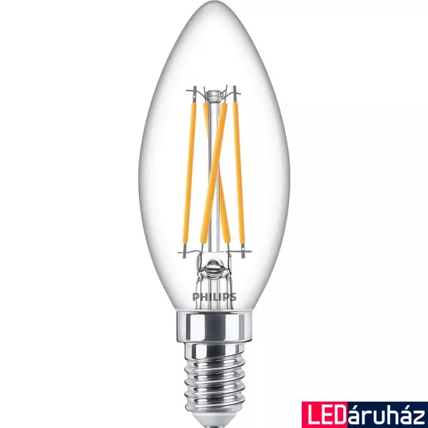 PHILIPS E14 gyertya B35 LED fényforrás, 2200K-2700K szabályozható, 3,4 W, 8719514324213