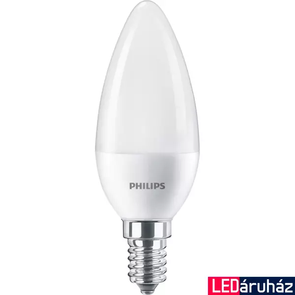 PHILIPS E14 gyertya B38 LED fényforrás, 4000K természetes fehér, 7 W, 8719514309685