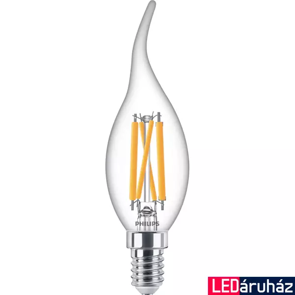 PHILIPS E14 gyertya BA35 LED fényforrás, 2200K-2700K szabályozható, 3,4 W, 8719514324374