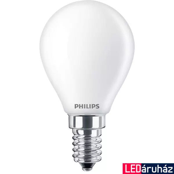 PHILIPS E14 kisgömb P45 LED fényforrás, 2200K-2700K szabályozható, 3,4 W, 8719514324473