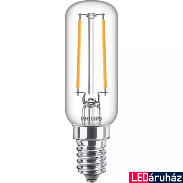 PHILIPS E14 T25 LED fényforrás, 2700K melegfehér, 2,1 W, 250  lm, CRI 80, 8718699783334