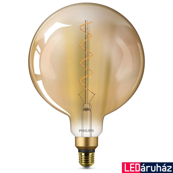 PHILIPS E27 Globe G200 LED fényforrás, 1800K ultra-melegfehér, 4,5 W, 8719514313842