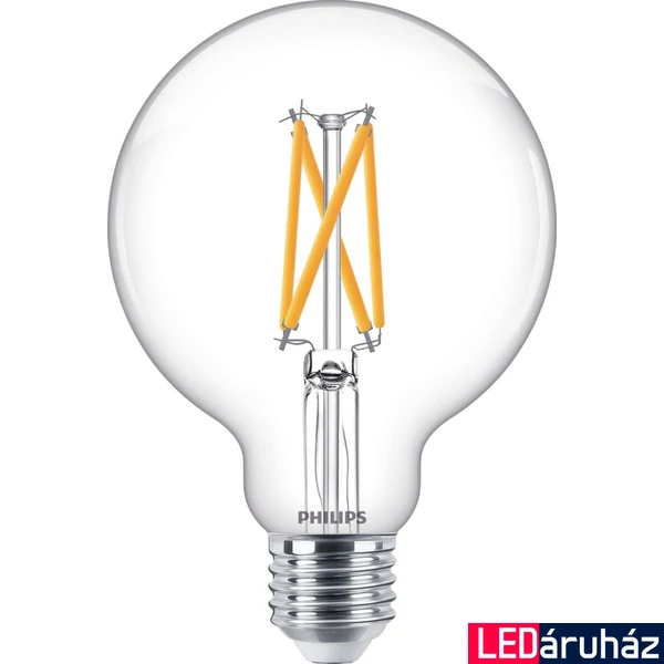 PHILIPS E27 Globe G93 LED fényforrás, 2200K-2700K szabályozható, 5,9 W, 8719514323957