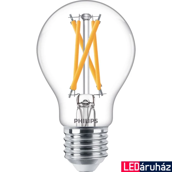 PHILIPS E27 normál izzó A60 LED fényforrás, 2200K-2700K szabályozható, 5,9 W, 8719514323834
