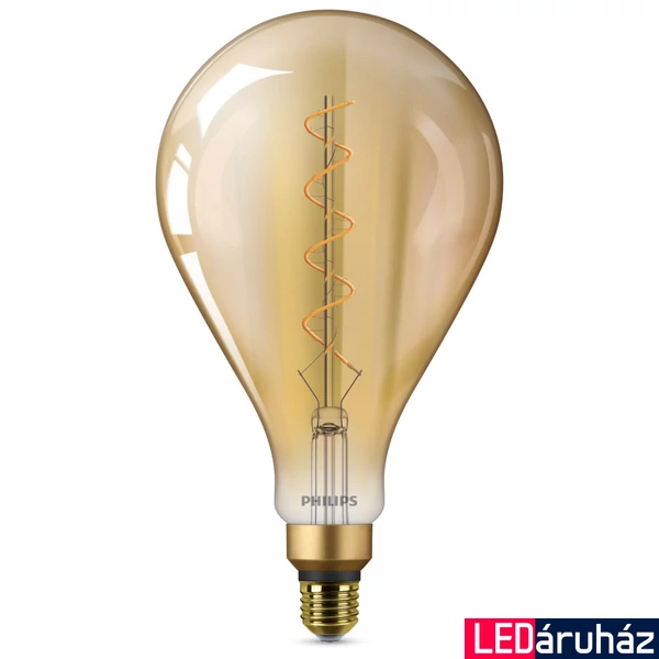PHILIPS E27 óriás normál izzó A160 LED fényforrás, 1800K ultra-melegfehér, 4,5 W, 8719514313828