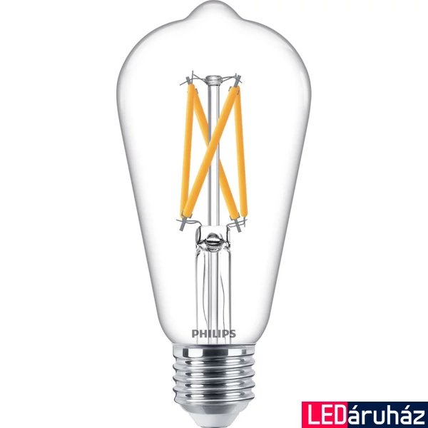 PHILIPS E27 ST64 LED fényforrás, 2200K-2700K szabályozható, 5,9 W, 8719514323919