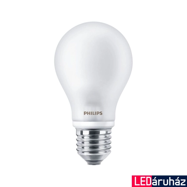 PHILIPS E27 normál izzó A60 LED fényforrás, 2700K melegfehér, 7 W, 806 lm, CRI 80, 8718696472187