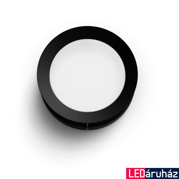 Philips Actea kültéri falra szerelhető LED lámpa, fekete, 1 x 12W, 1200 lm, 2700K melegfehér