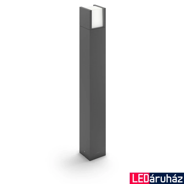 Philips Arbour antracit LED állólámpa, 4000K természetes fehér, 1x6W, 77 cm magas, 1646393P3